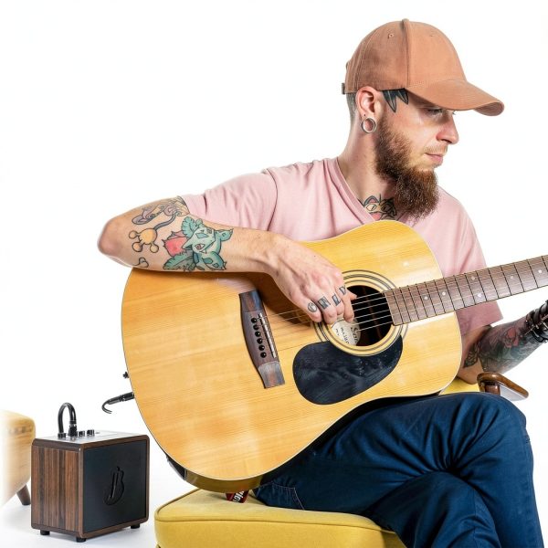 Guitar Amp GA-ONE Wood Portable 15W-5