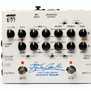 Acoustic Guitar Preamp Pedal EBS SCSP Metal White-0