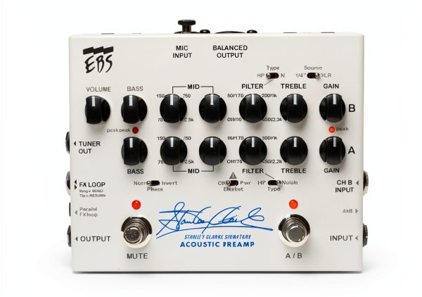 Acoustic Guitar Preamp Pedal EBS SCSP Metal White-0