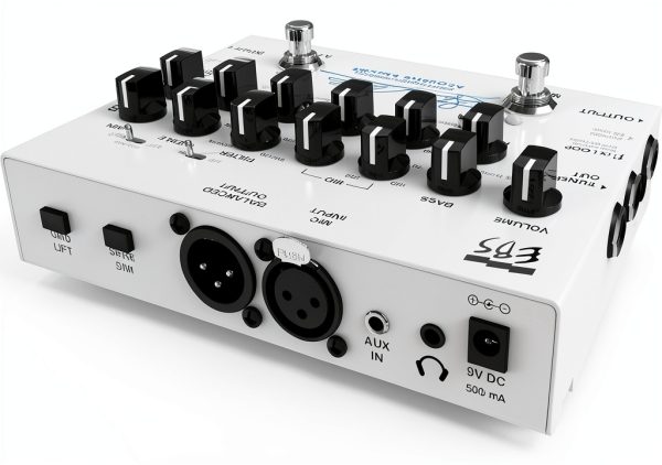 Acoustic Guitar Preamp Pedal EBS SCSP Metal White-1