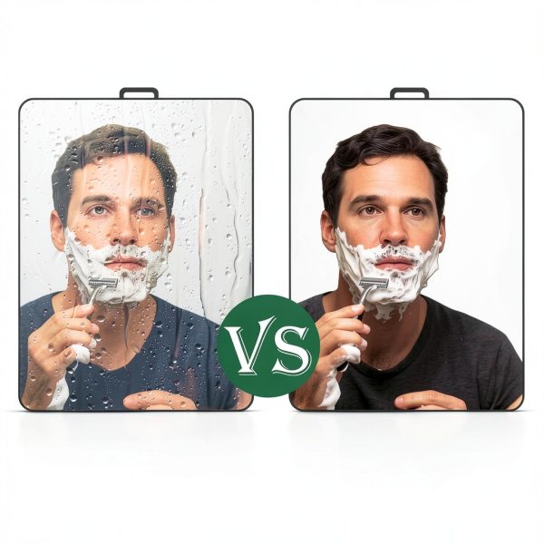 LUNCHIS Fogless Shower Mirror for Shaving Men ABS Material-1