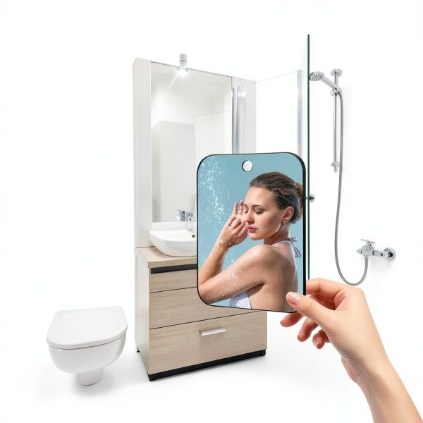 NKJVE Shower Mirror Fogless for Shaving-5