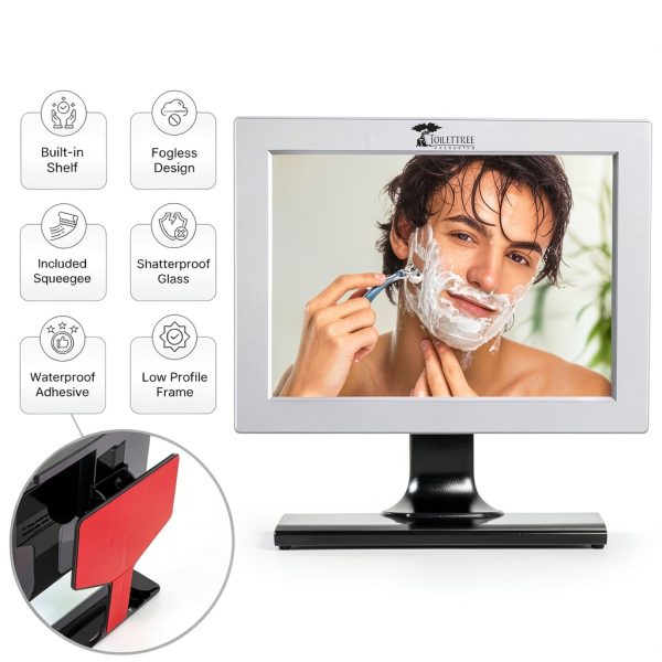 Fogless Shower Mirror by ToiletTree Products Bathroom-7