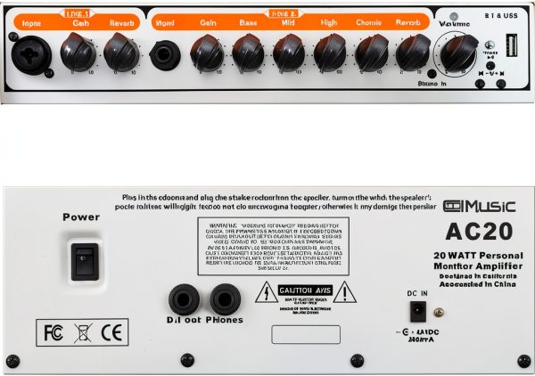 Acoustic Guitar Amplifier AC20 20W Bluetooth-5