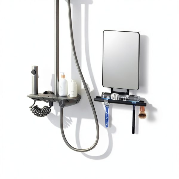 FKEBGDSU Shower Mirror for Shaving Modern Glass-6