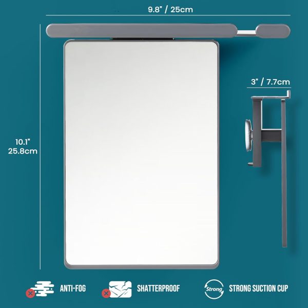 Fogless Shower Mirror Modern Plastic TAILI Bathroom-7