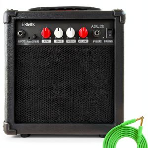 Ermik 20 Watt Guitar Amplifier Black Compact-0