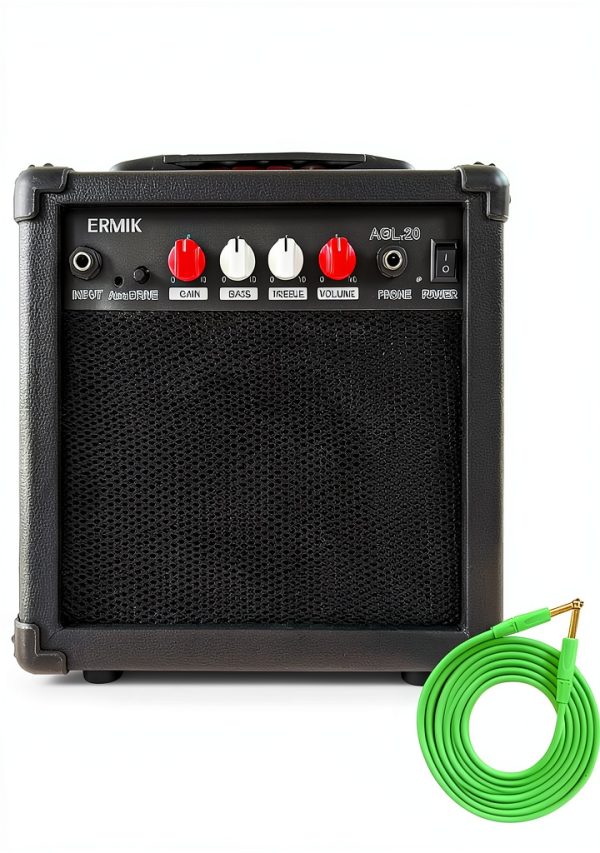 Ermik 20 Watt Guitar Amplifier Black Compact-0