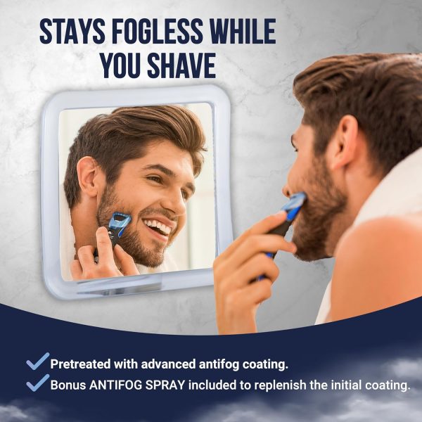 Shower Mirror Fog Resistant Clear Plastic-1