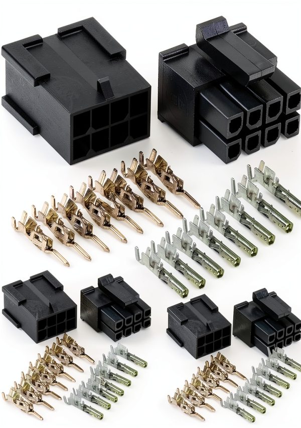 8-PIN 2x4 Interconnect – ELITECITI Black Connector 3.00mm Pitch-0