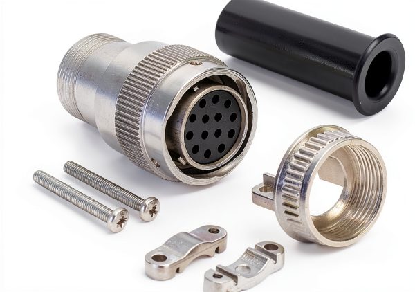 Conn Plug HSG Female 14POS Inline Anrain Plastic Connector UNF Thread-0