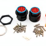 Deutsch HDP20 Bulkhead 16-Pin Connector Kit- 12-14 AWG Copper Contacts-0